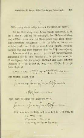 I.3.2. Ableitung einer allgemeinen Kubirungsformel