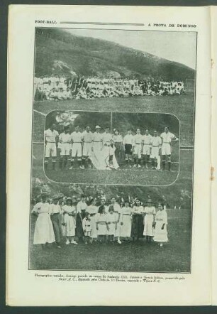 Foot-Ball. - A prova de domingo
