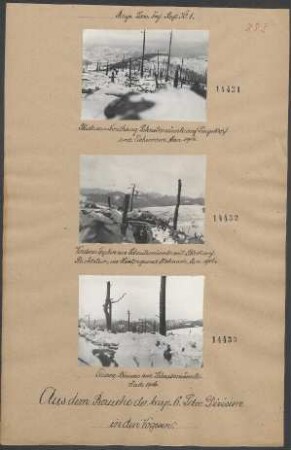 Blick vom Nordhang Schratzmännle auf Lingekopf und Eichenrain