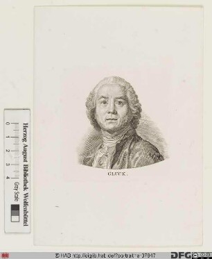 Bildnis Christoph Willibald Gluck (1756 Ritter von)