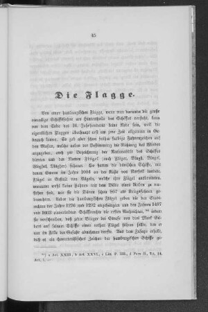 Die Flagge.