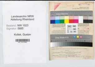 Entnazifizierung Gustav Kollek , geb. 24.02.1884 (Stadtinspektor)