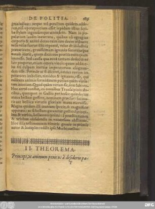 II. Theorema.