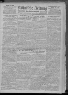 Kölnische Zeitung. 1803-1945