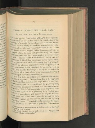 Indian Constitutional Law.
