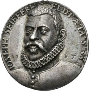 Medaille aus Schwäbisch Hall auf Joseph Seifferheldt, 1585