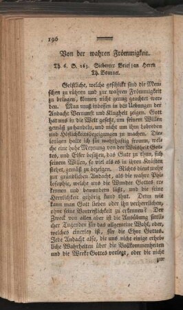 Von der wahren Frömmigkeit