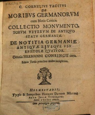 De moribus Germanorum