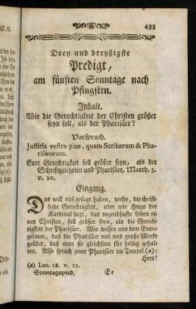 433-441, Inhalt; Vorspruch; Eingang; Einleitung; Erster Theil