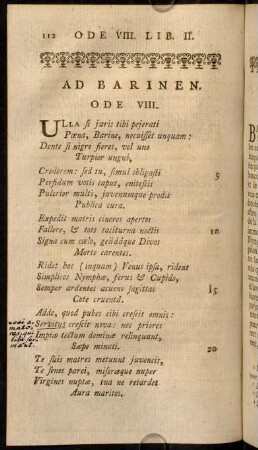 112-119, Ode VIII.