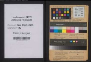 Entnazifizierung Hildegard Eliass , geb. 04.08.1903 (Putzfrau)