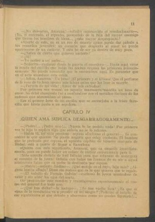 Capítulo IV - ¡Quien ama súplica desgarradoramente!...