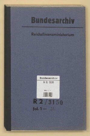 Allgemeine Reparationsfragen (Handakte Staatssekretär Schroeder): Bd. 1