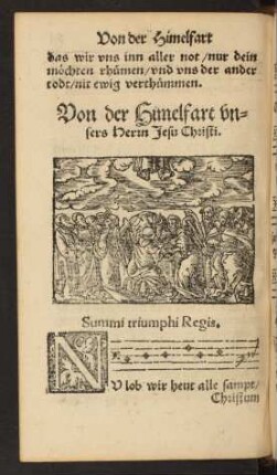 Von der Himelfart unsers Herrn Jesu Christi.