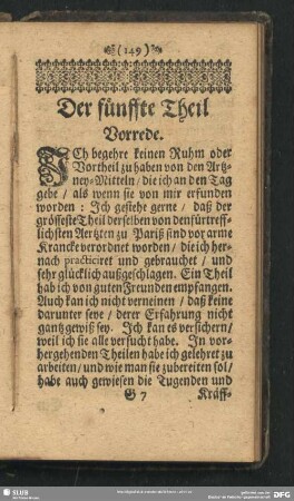 Der fünffte Theil