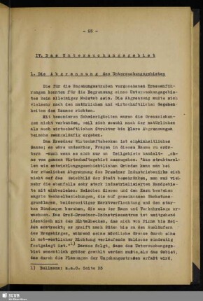 IV. Das Untersuchungsgebiet