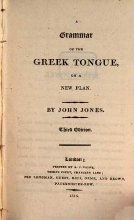 A grammar of the Greek tongue