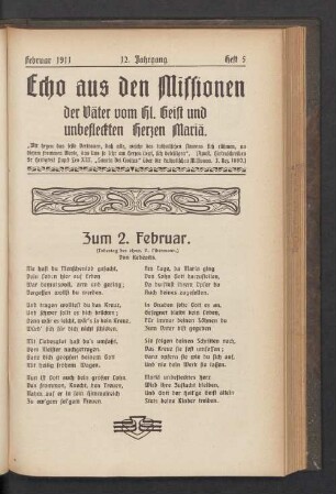 Februar 1911. Heft 5
