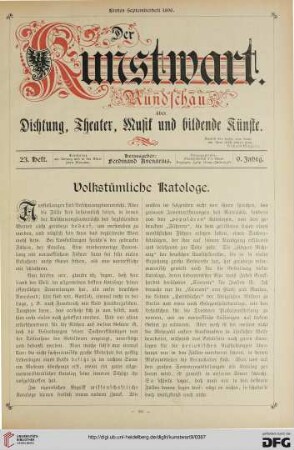 Volkstümliche Katologe