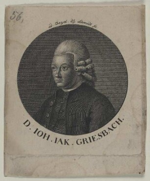 Bildnis des Johann Jacob Griesbach