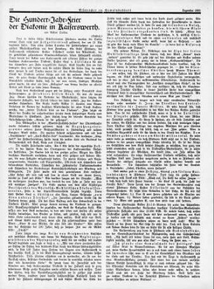 Die Hundert-Jahr-Feier der Diakonie in Kaiserswerth (Schluß) / Scriba