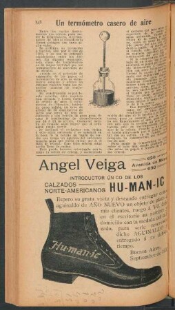 Un termómetro casero de aire