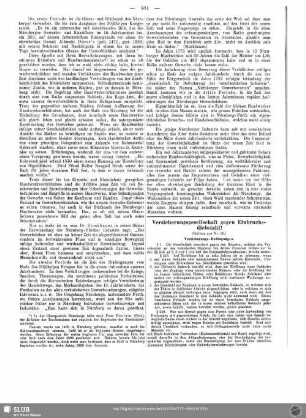 Versicherungs-Gesellschaft gegen Einbruchsdiebstahl! (Schluss aus Nr. 15)