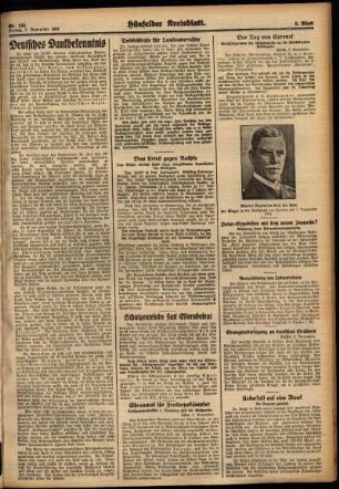 Zweite Ausgabe vom Freitag, den 02. November 1934.