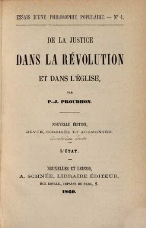 De la justice dans la révolution et dans l'église, 4. L' État