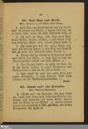 88. Voll Mut und Kraft