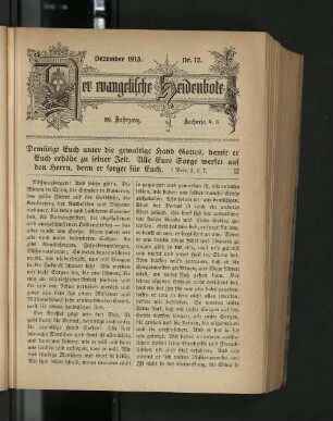 Nr. 12. Dezember 1913.