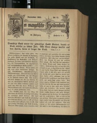 Nr. 12. Dezember 1913.