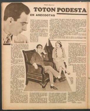 Totón Podestá en anécdotas