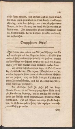 Dreyzehnter Brief.