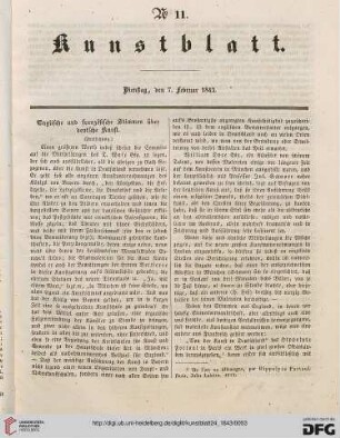 Nr. 11 - 20 (7. Februar 1843 - 9. März 1843)