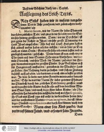Außlegung des Leich-Texts.