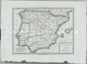 Atlas Nouveau: Espagne Carte Comparative