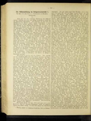 ¬Die¬ Willensbildung im Religionsunterricht : (Fortsetzung)
