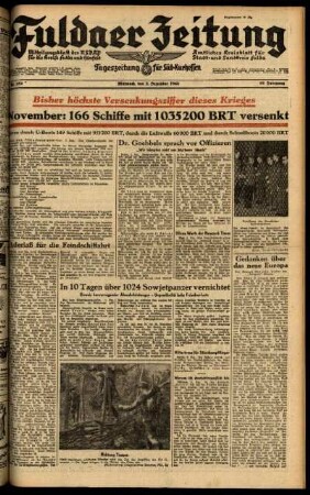 Ausgabe vom Mittwoch, den 02. Dezember 1942.