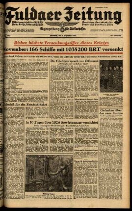 Ausgabe vom Mittwoch, den 02. Dezember 1942.