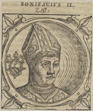 Bildnis von Papst Bonifacius IX.