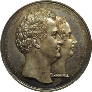 König Christian VIII. und Königin Caroline Amalie - Silberhochzeit