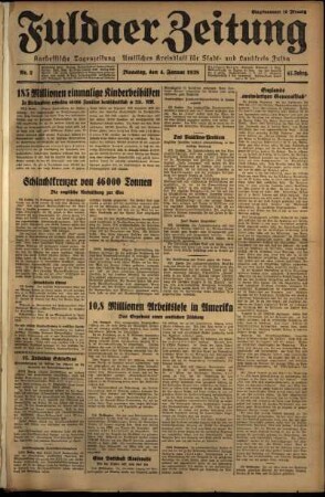 Ausgabe vom Dienstag, den 04. Januar 1938.