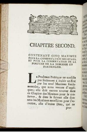 Chapitre Second.