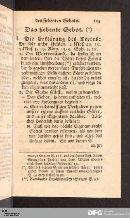 Das siebente Gebot.