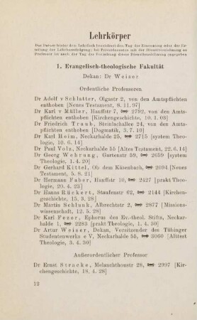 12-24, Lehrkörper