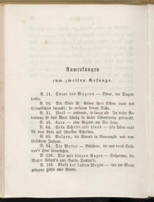 Anmerkungen zum zweiten Gesange.