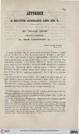 6: Sul volgare adagio Gelossrdoniosa [sic!] il riso sardonico