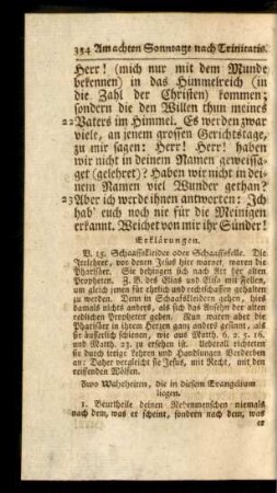 Evangelium am achten Sonntage nach Trinitatis