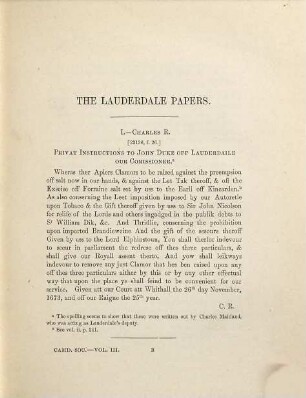 The Lauderdale papers, 3. 1673 - 1679